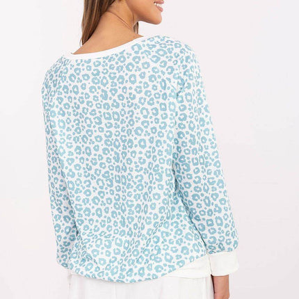 Casual Animal Print Long Sleeve Blouse — Lightweight, Comfortable Everyday Wear - MimiStylez