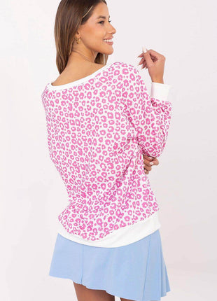Casual Animal Print Long Sleeve Blouse — Lightweight, Comfortable Everyday Wear - MimiStylez