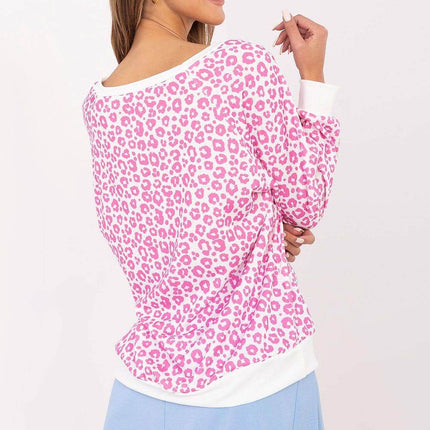 Casual Animal Print Long Sleeve Blouse — Lightweight, Comfortable Everyday Wear - MimiStylez