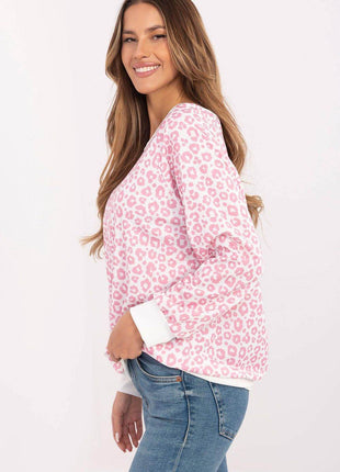 Casual Animal Print Long Sleeve Blouse — Lightweight, Comfortable Everyday Wear - MimiStylez