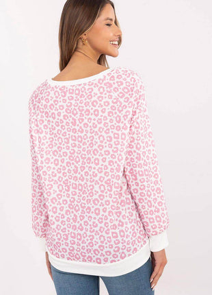 Casual Animal Print Long Sleeve Blouse — Lightweight, Comfortable Everyday Wear - MimiStylez