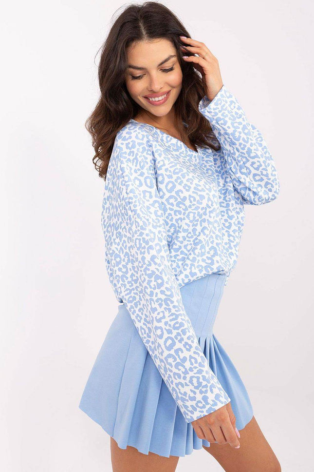 Fashionable Animal Print Blouse for Bold Comfort - MimiStylez