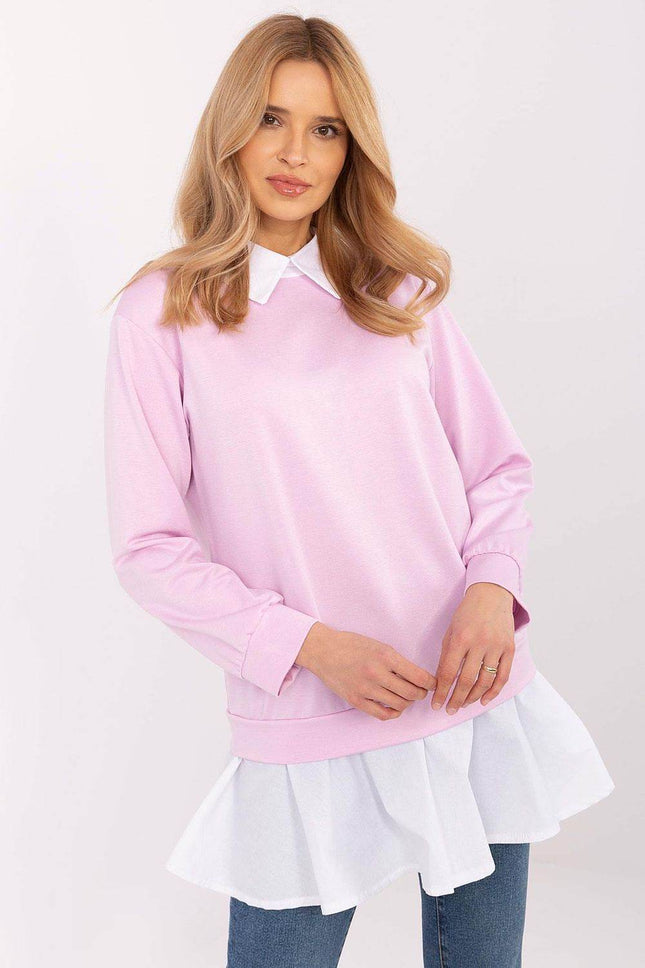 Stylish and Comfortable Blouse with Classic Collar - MimiStylez