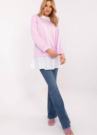 Stylish and Comfortable Blouse with Classic Collar - MimiStylez