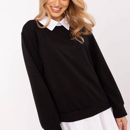 Stylish and Comfortable Blouse with Classic Collar - MimiStylez