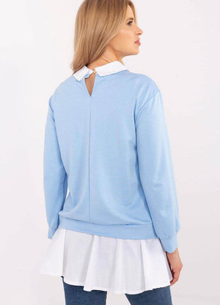 Stylish and Comfortable Blouse with Classic Collar - MimiStylez