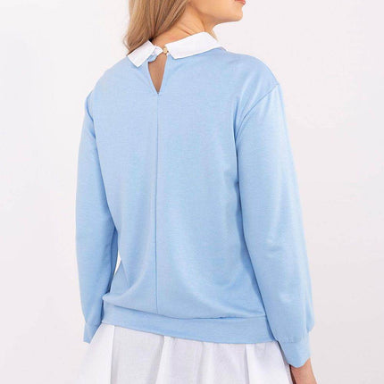 Stylish and Comfortable Blouse with Classic Collar - MimiStylez