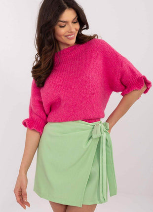 Elegant Wide-Leg Skirt Trousers – Feminine Pleat Detail - MimiStylez