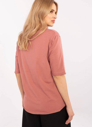 Cotton-Blend Everyday Blouse with Animal Print & 3/4 Sleeves - MimiStylez