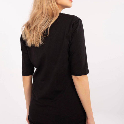 Cotton-Blend Everyday Blouse with Animal Print & 3/4 Sleeves - MimiStylez