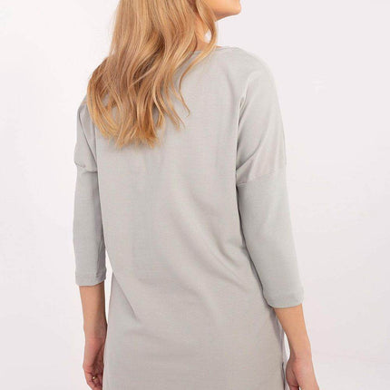 Cotton Blend Blouse – Classic Neckline & Feminine Floral Detail - MimiStylez