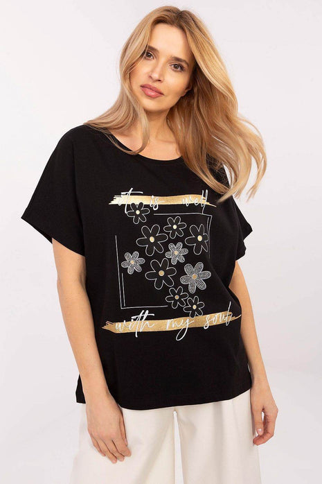 Oversized Cotton-Blend Blouse with Floral Print - MimiStylez