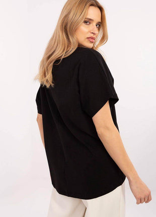 Oversized Cotton-Blend Blouse with Floral Print - MimiStylez