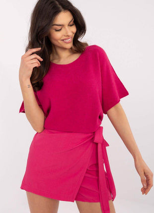 Elegant Wide-Leg Skirt Trousers – Feminine Pleat Detail - MimiStylez