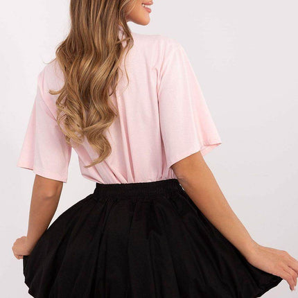 Casual Mini Skirt with Built-In Shorts and Elastic Waist - MimiStylez