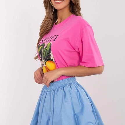 Casual Mini Skirt with Built-In Shorts and Elastic Waist - MimiStylez