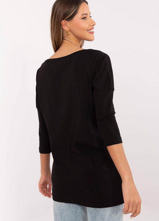 Cotton Blend Blouse – Classic Neckline & Feminine Floral Detail - MimiStylez