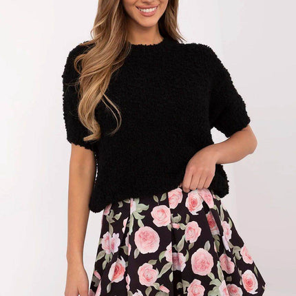 Women's Wide-Leg Dress Shorts – Floral Print & High Waist - MimiStylez