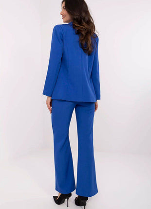 Women's Elegant Flared Pants – High Waist, Belted, with Slip Pockets - MimiStylez