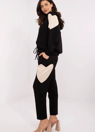 Casual Hoodie & High-Waist Joggers Set – Minimalist Design - MimiStylez