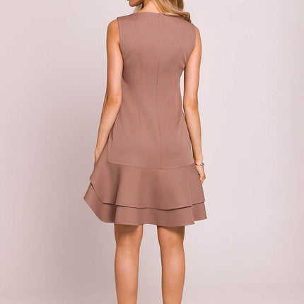 Sleeveless Flounce Midi Dress - MimiStylez
