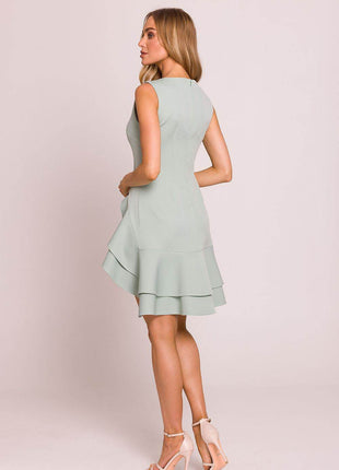 Sleeveless Flounce Midi Dress - MimiStylez