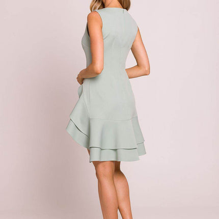 Sleeveless Flounce Midi Dress - MimiStylez