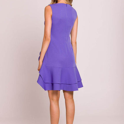 Sleeveless Flounce Midi Dress - MimiStylez
