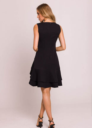 Sleeveless Flounce Midi Dress - MimiStylez