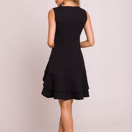 Sleeveless Flounce Midi Dress - MimiStylez