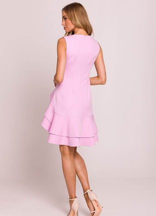 Sleeveless Flounce Midi Dress - MimiStylez