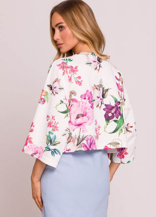 Striped Oversize 3/4 Sleeve Sweater with Boat Neck - MimiStylez