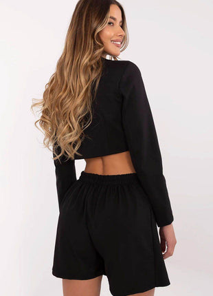 Elegant High-Waisted Skirt Shorts with Pleated Front & Wide Legs - MimiStylez