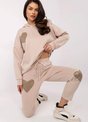 Cozy & Stylish Women's Tracksuit Set with Hoodie and High-Waist Pants - MimiStylez