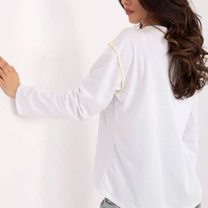 Casual Women’s Blouse with Flower Print and Long Sleeves - MimiStylez