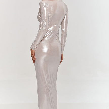  Long dress model 209575 Makadamia 