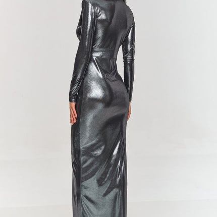  Long dress model 209576 Makadamia 