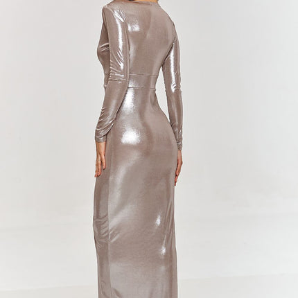  Long dress model 209578 Makadamia 