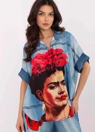 Colorful Floral Printed Viscose Shirt - MimiStylez
