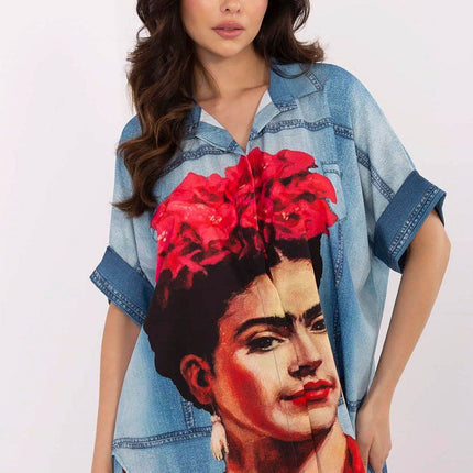 Colorful Floral Printed Viscose Shirt - MimiStylez