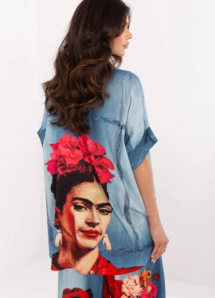 Colorful Floral Printed Viscose Shirt - MimiStylez