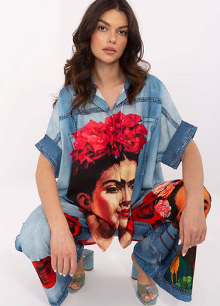 Colorful Floral Printed Viscose Shirt - MimiStylez