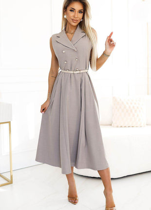 Elegant Midi Trench Coat in Trendy Dress - MimiStylez