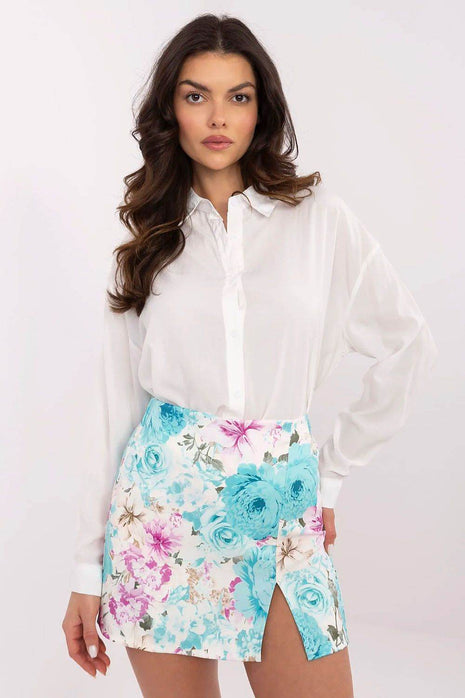 Women's High-Waisted Floral Skorts – Lightweight & Flowy - MimiStylez