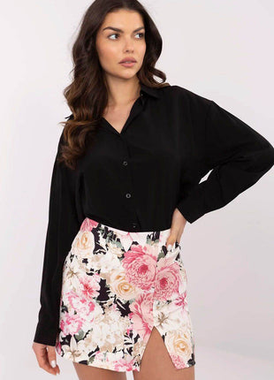 Women's High-Waisted Floral Skorts – Lightweight & Flowy - MimiStylez