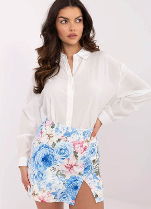 Women's High-Waisted Floral Skorts – Lightweight & Flowy - MimiStylez