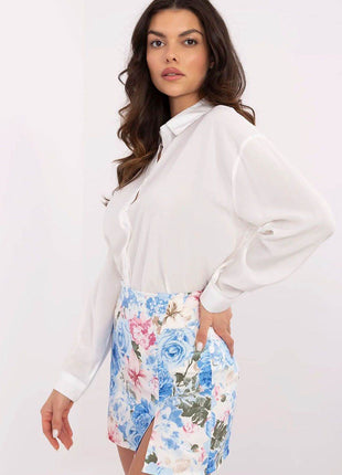 Women's High-Waisted Floral Skorts – Lightweight & Flowy - MimiStylez