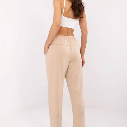 High-Waisted Straight-Leg Sweatpants – Minimalist Style with Tie Waist & Pockets - MimiStylez