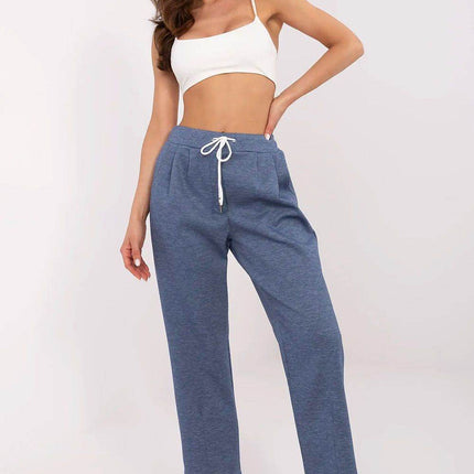High-Waisted Straight-Leg Sweatpants – Minimalist Style with Tie Waist & Pockets - MimiStylez