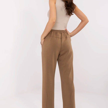 High-Waisted Straight-Leg Sweatpants – Minimalist Style with Tie Waist & Pockets - MimiStylez